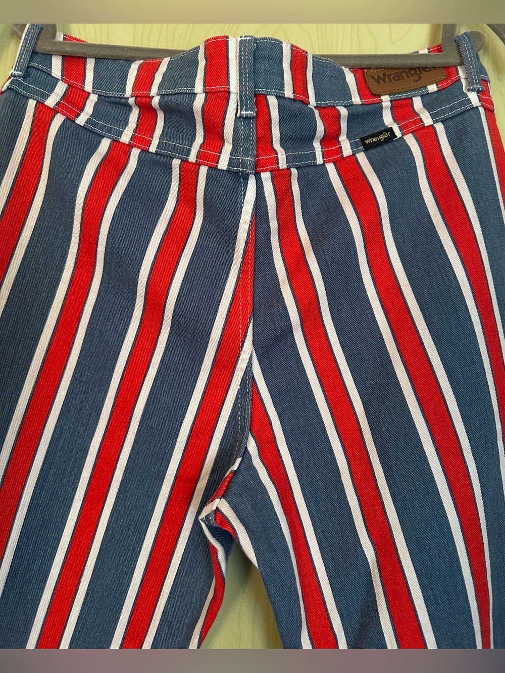 Wrangler Red, Blue & White Striped High-Rise Sailor Jeans - Picture 10 of 12